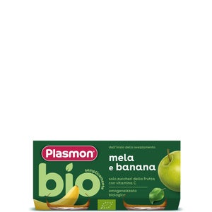 Omogeneizzato Biologico Frutta Banana e Mela 6 x 80g