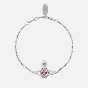 Vivienne Westwood Women's Willa Bas Relief Silver Tone Bracelet - Platinum/Violet Purple