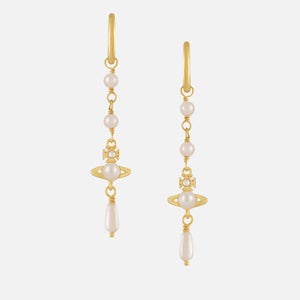 Vivienne Westwood Women's Emiliana Gold Tone Drop Earrings - Gold/Creamrose