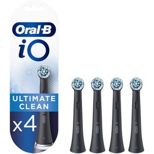 [Zahnarztpraxis-Angebot] Oral-B iO Replacement Toothbrush Heads (Pack of 4) - Black
