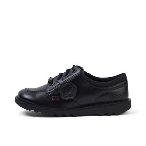 Youth Unisex Kick Lo Mix Mesh Leather Black