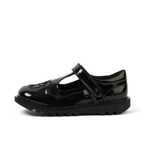 Junior Girls Kick T Stardust Patent Leather Black