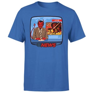 Breaking News Men's T-Shirt - Blue