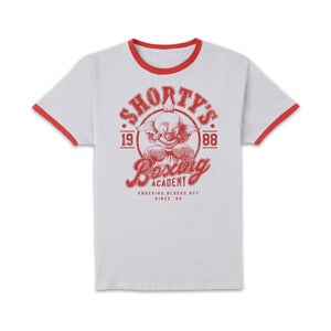 Shorty's Boxing Gym Mono Unisex Ringer T-Shirt - White/Red