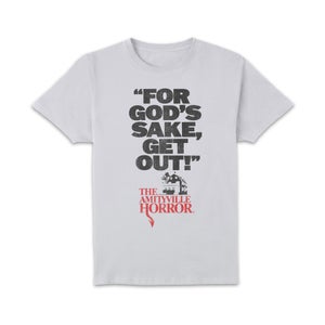The Amityville Horror For God's Sake Get Out! Unisex T-Shirt - White
