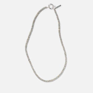 Pearl Octopuss.y Skinny Silver-Plated Crystal Necklace