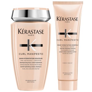 Kérastase Curl Manifesto Duo Set: Bain Hydratation Shampoo 250ml & Fondant Hydratation Essentielle Conditioner 250ml