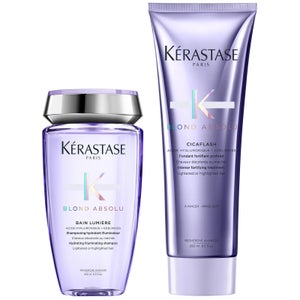 Kérastase Blond Absolu Duo Set: Bain Lumiére Shampoo 250ml & Cicaflash Conditioner 250m