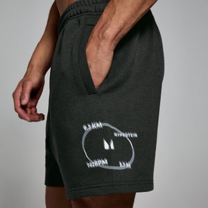 Pantalón corto deportivo con estampado gráfico Tracking para hombre de MP - Negro lavado