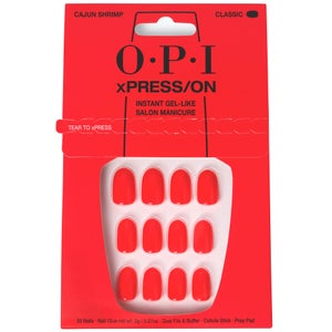 OPI xPRESS/ON - Cajun Shrimp Press On Nails Gel-Like Salon Manicure