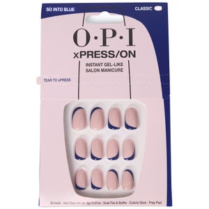 OPI xPRESS/ON - So Into Blue Press On Nails Gel-Like Salon Manicure