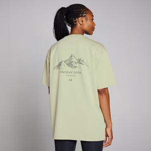 MP Velocity Oversize-T-Shirt für Damen – Warmes Salbeigrün