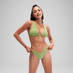 FLU3NTE Terry Scoope Bikini Bottom Green