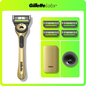 Gillette Labs Razor Champion Gold Edition with Travel Case & 4 Blades