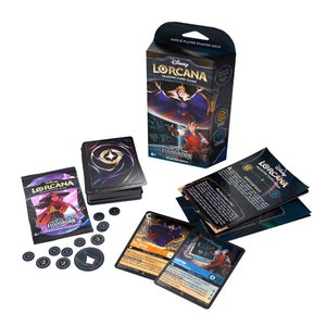 Disney Lorcana Trading Card Game Rise of the Flooborn Amber and Sapphire Starter Deck