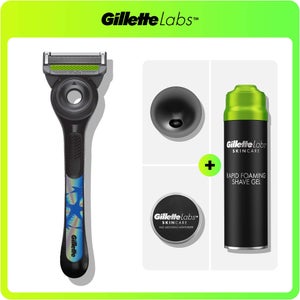 Gillette Labs Gold Edition Razor, Shaving Gel and Moisturiser