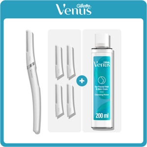 Venus Facial Hair & Skin Essential Dermaplaning Shaving Kit
