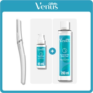 Venus Facial Hair & Skincare Dermaplaning Essential Kit
