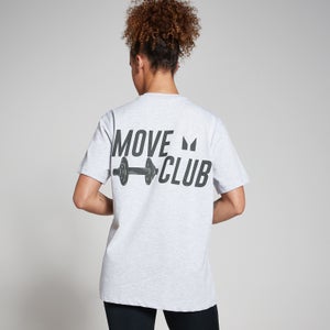 T-shirt MP Oversize Move Club - Grigio chiaro mélange