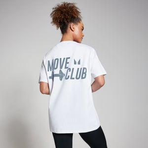 Oversized Μπλουζάκι MP Move Club - Λευκό