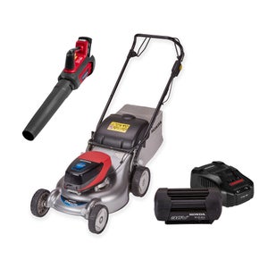 HRG 466 XB Cordless Lawnmower Inc. Cordless Blower + 6Ah Battery & Fast Charger