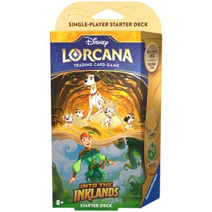 Disney Lorcana Trading Card Game Into the Inklands Amber and Emerald Starter Deck