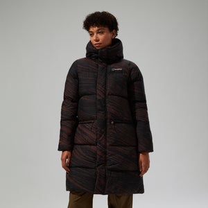 Women's Combust Reflect Long Insulated Jacket - Brown
