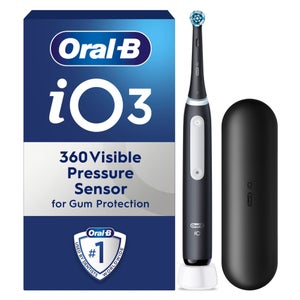 Oral-B iO3 Matte Black Electric Toothbrush with Travel Case