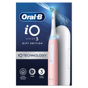 Oral-B iO3 Blush Pink Electric Toothbrush with Travel Case