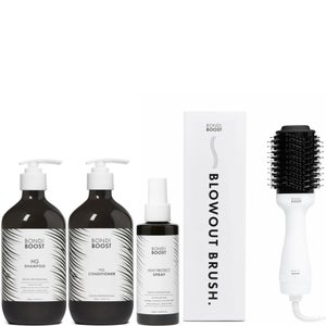 BondiBoost Blow out 75mm Brush, Heat Protect Spray and HG Shampoo and Conditioner Bundle (Worth $222.00)