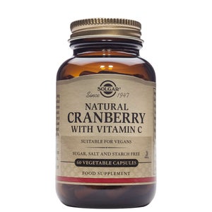 Solgar Vitamins Natural Cranberry with Vitamin C Vegetable Capsules x 60