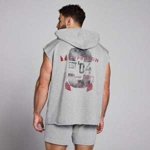 Débardeur à capuche MP Origin Graphic pour hommes – Gris chiné 