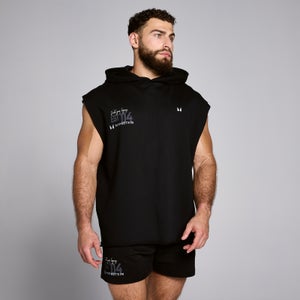 Débardeur à capuche MP Origin Graphic pour hommes – Noir 