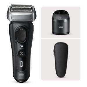 Braun Series 8 Electric Shaver, SmartCare Center, Wet & Dry Electric Razor, 8560cc, Black