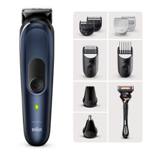 Braun All-In-One Style Kit Series 7 MGK7410, 10-in-1 Kit For Beard, Hair, Manscaping