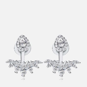 Carat London Suriya White Gold-Plated Earrings