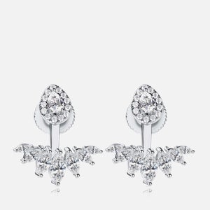 Carat London Suriya White Gold Plated Sterling Silver Ear Jackets