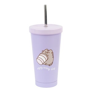 Pusheen Moments Metal Tumbler With Straw