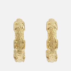 anna + nina Love City Gold-Plated Small Hoop Earrings