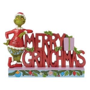 Enesco Grinch Merry Grinchmas Sign (18cm)