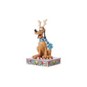 Enesco Disney Dashing Rein-dog (Holiday Pluto Figurine) (14cm)