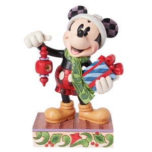 Enesco Disney Santa Mickey Figurine (4th Annual Worldwide Event) (19.5cm)
