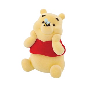 Enesco Grand Jester Studios Disney Flocked Winnie the Pooh Collectible Figurine (9.5cm)