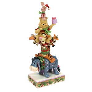 Enesco Disney Friendships & Festivities (Stacked Pooh & Friends Christmas Figurine) (25cm)