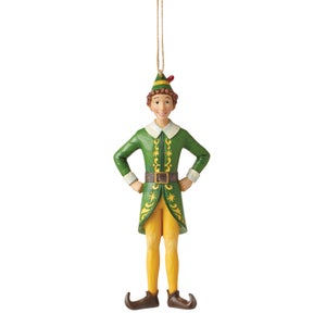 Enesco Elf by Jim Shore Buddy Elf in Classic Pose Hanging Ornament (14.5cm)