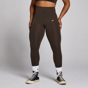 Leggings sportivi con grafica Origin MP da donna - Caffè