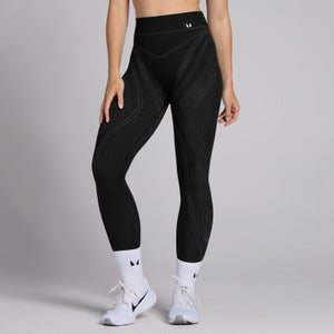 MP Women's Tempo Seamless Linear Leggings - Black