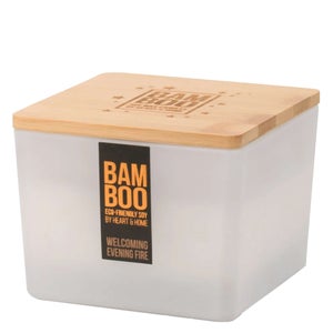 BAMBOO Centrepiece Candle Welcoming Evening Fire 320g