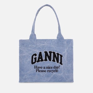 Ganni Large Easy Canvas Tote Bag