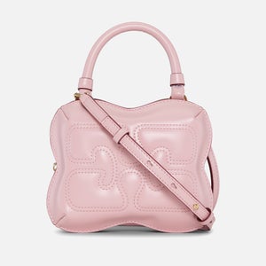 Ganni Butterfly Padded Leather Small Crossbody Bag